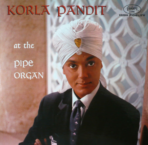 Korla Pandit : Korla Pandit At The Pipe Organ (LP, Album, Mono, Red)