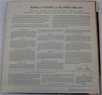 Korla Pandit : Korla Pandit At The Pipe Organ (LP, Album, Mono, Red)
