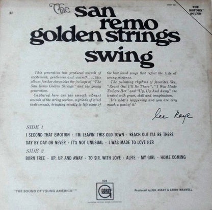 San Remo Golden Strings : The San Remo Golden Strings Swing (LP, Album)