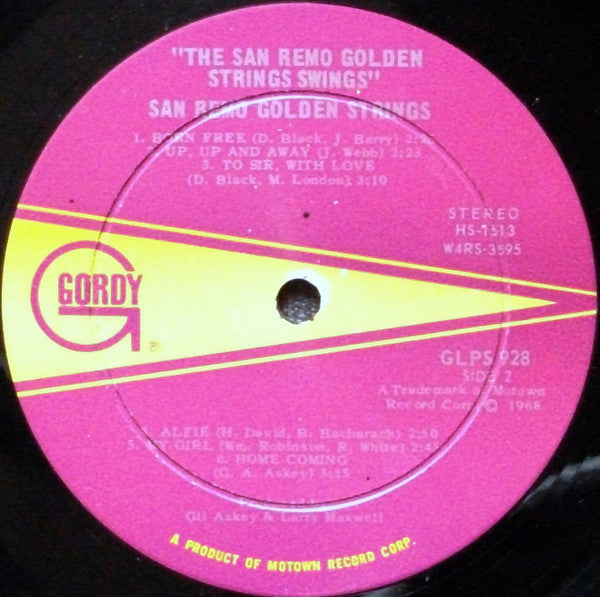 San Remo Golden Strings : The San Remo Golden Strings Swing (LP, Album)