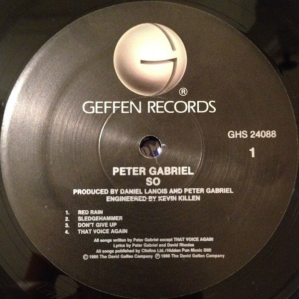 Peter Gabriel : So (LP, Album, Spe)