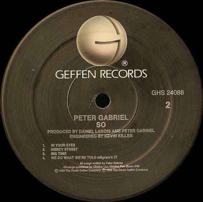 Peter Gabriel : So (LP, Album, Spe)
