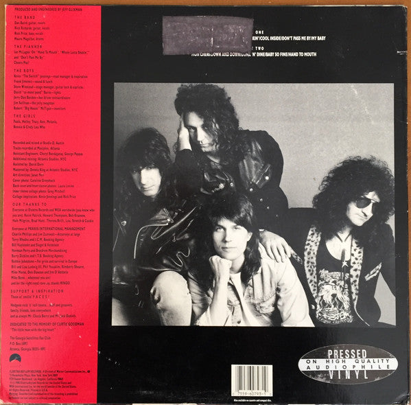 The Georgia Satellites : Open All Night (LP, Album, Promo)