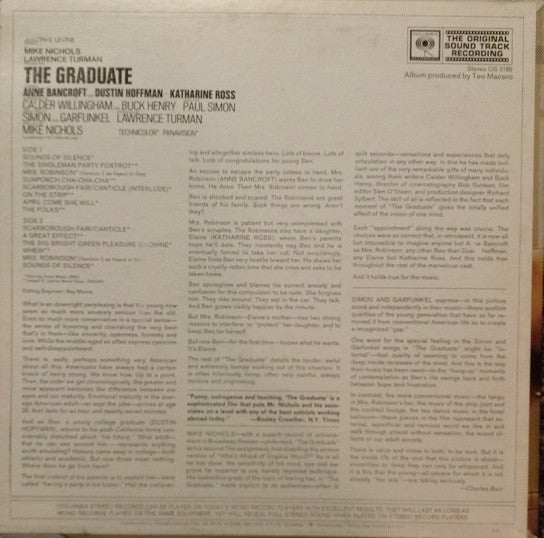Simon & Garfunkel, David Grusin* : The Graduate (Original Sound Track Recording) (LP, Album, Pit)