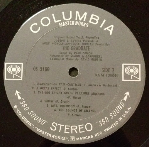 Simon & Garfunkel, David Grusin* : The Graduate (Original Sound Track Recording) (LP, Album, Pit)
