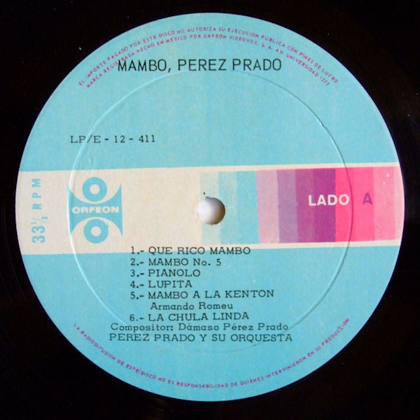 Perez Prado : Mambo (LP, Album)