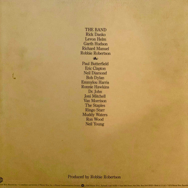 The Band : The Last Waltz (3xLP, Album, Glo)