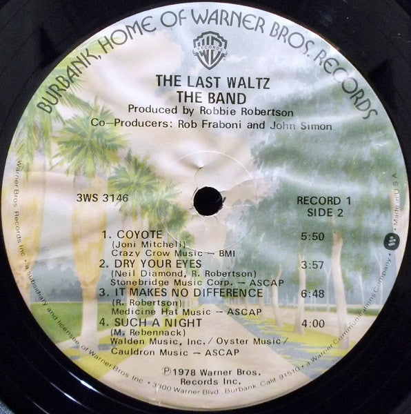 The Band : The Last Waltz (3xLP, Album, Glo)