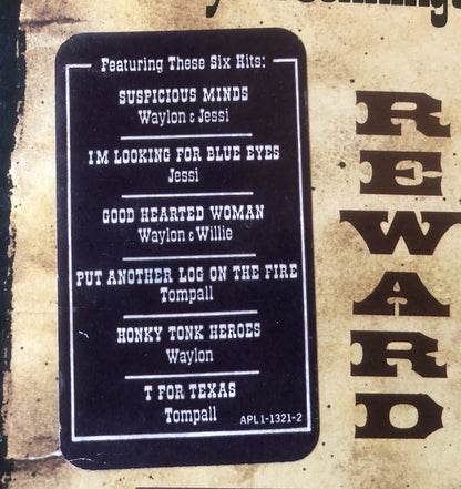 Waylon Jennings, Willie Nelson, Jessi Colter, Tompall Glaser : Wanted! The Outlaws (LP, Album, RE, Ind)
