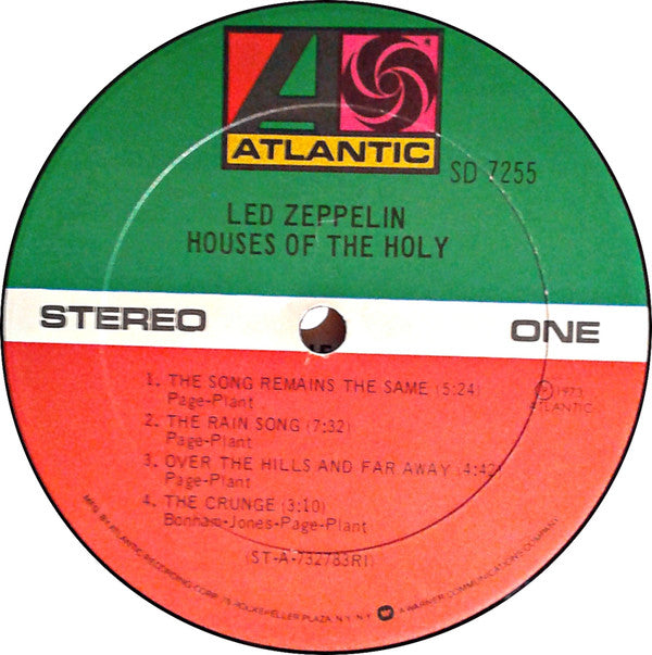 Led Zeppelin : Houses Of The Holy (LP, Album, RE, Gat)
