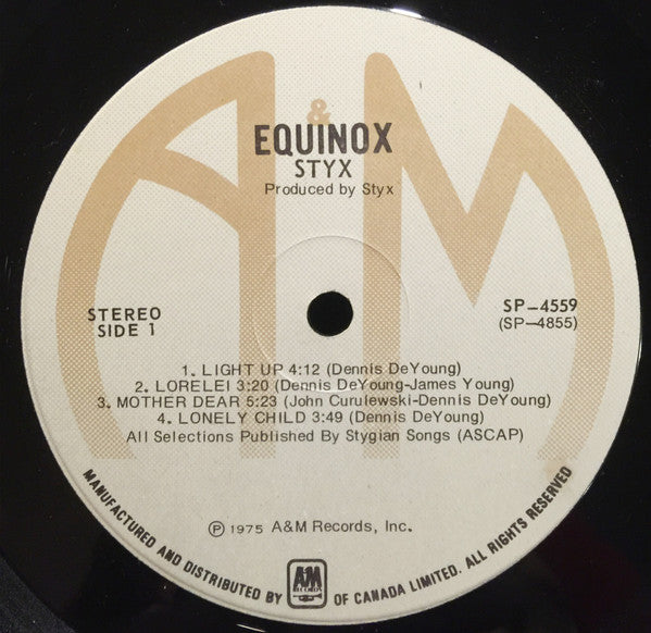 Styx : Equinox (LP, Album)