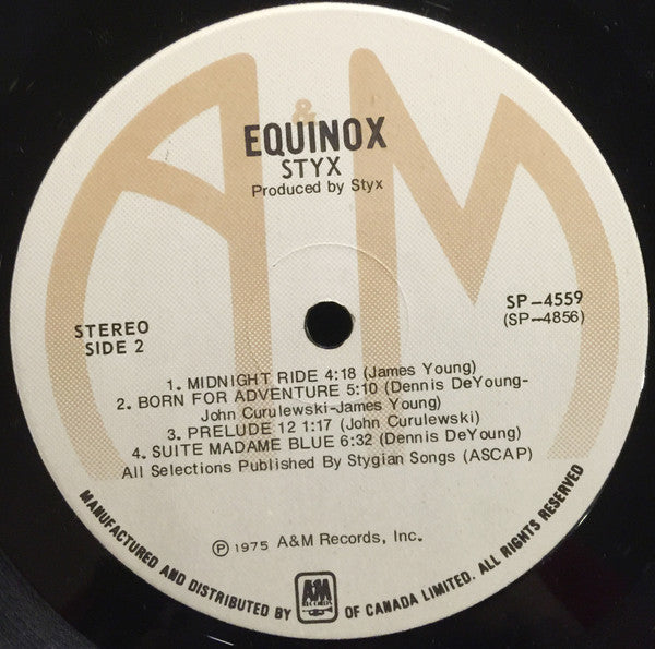 Styx : Equinox (LP, Album)