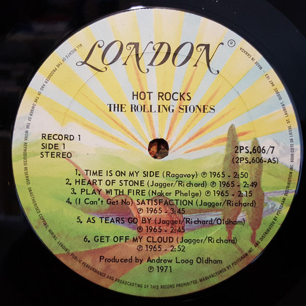 The Rolling Stones : Hot Rocks 1964-1971 (2xLP, Comp, RE, Gat)