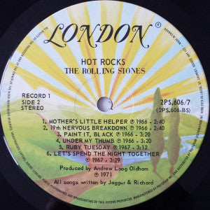 The Rolling Stones : Hot Rocks 1964-1971 (2xLP, Comp, RE, Gat)