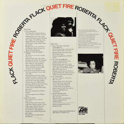 Roberta Flack : Quiet Fire (LP, Album, RE)