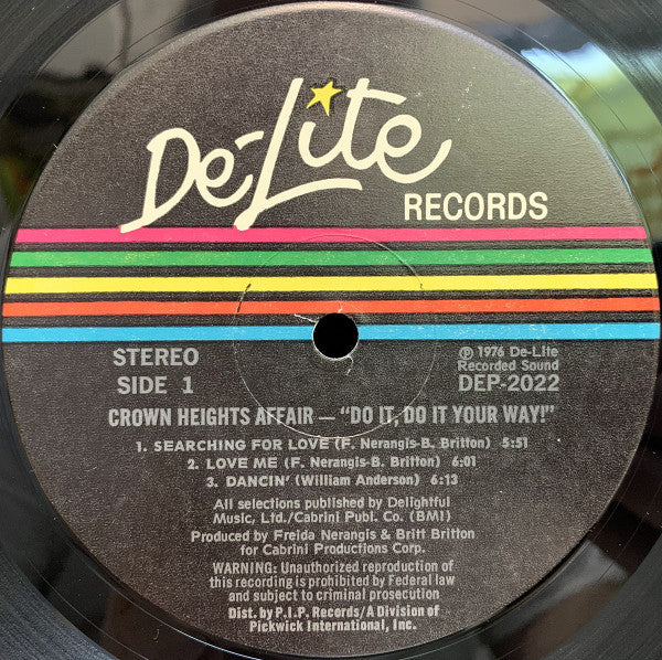 Crown Heights Affair : Do It Your Way (LP, Album, Gat)
