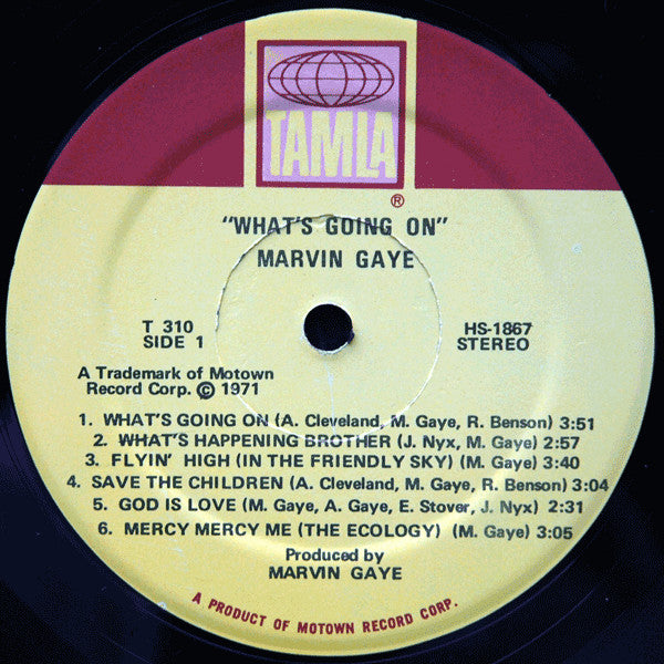Marvin Gaye : What's Going On (LP, Album, RE, Sup)