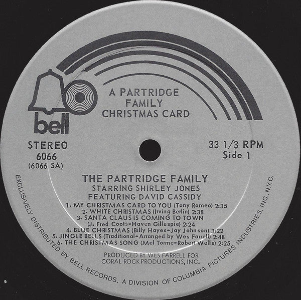 The Partridge Family Starring Shirley Jones (2) Featuring David Cassidy : A Partridge Family Christmas Card (LP, Album, Phi)