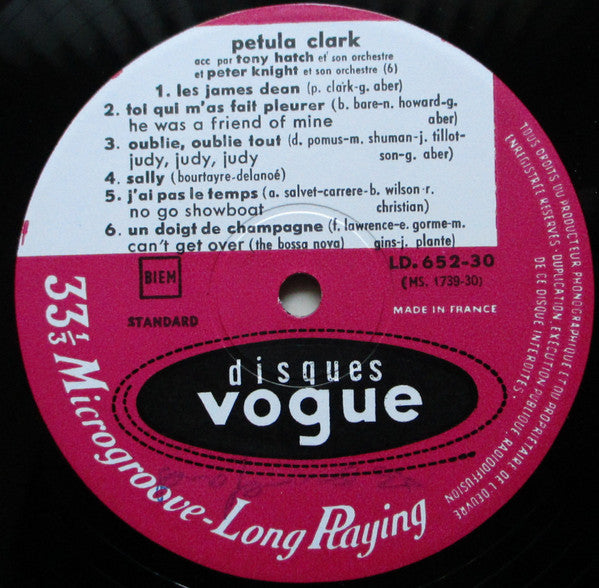 Petula Clark : Petula Clark (LP, Album, Mono)