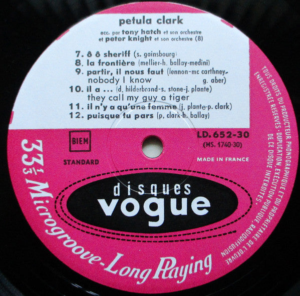 Petula Clark : Petula Clark (LP, Album, Mono)