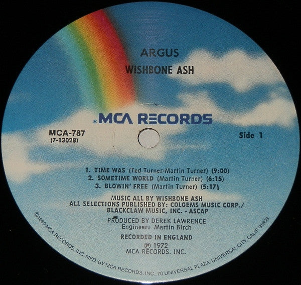 Wishbone Ash : Argus (LP, Album, RE)