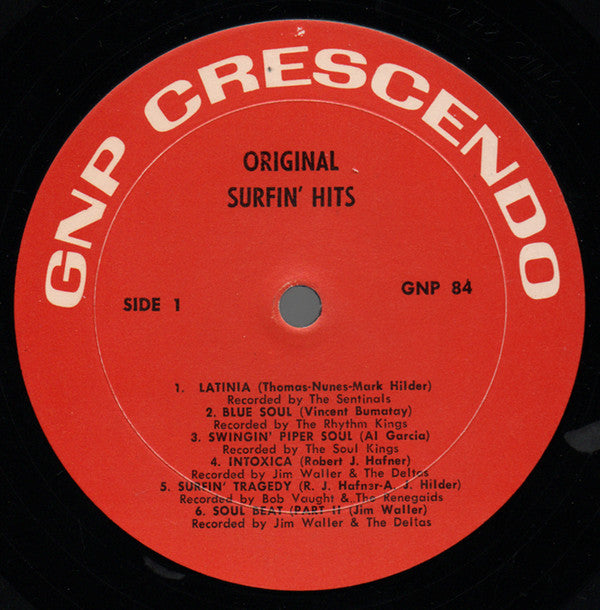 Various : Original Surfin' Hits (LP, Comp, RE)