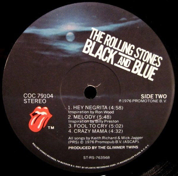 The Rolling Stones : Black And Blue (LP, Album, PRC)