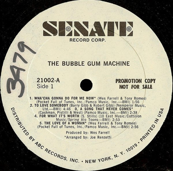 The Bubble Gum Machine : The Bubble Gum Machine (LP, Album, Mono, Promo)