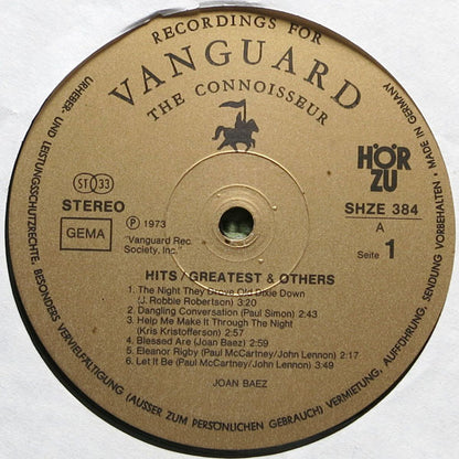 Joan Baez : Hits/Greatest & Others (LP, Comp)