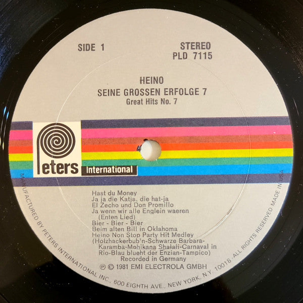 Heino : Latest Hits No. 7 (LP, Comp)