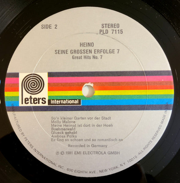 Heino : Latest Hits No. 7 (LP, Comp)