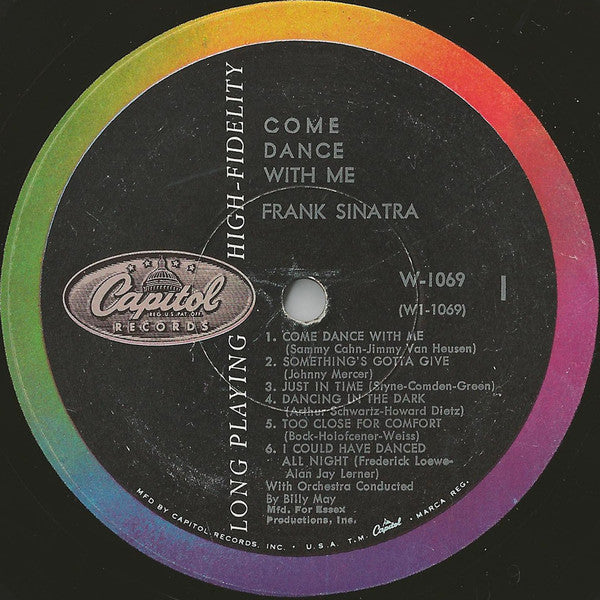 Frank Sinatra : Come Dance With Me! (LP, Album, Mono, Scr)