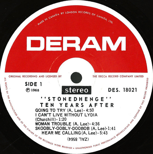 Ten Years After : Stonedhenge (LP, Album)