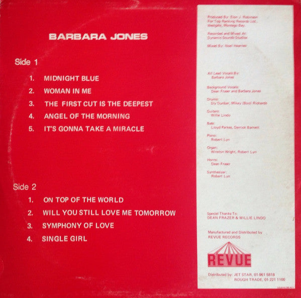 Barbara Jones : Sings Hit Songs In Reggae Style (LP, Album)
