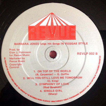 Barbara Jones : Sings Hit Songs In Reggae Style (LP, Album)