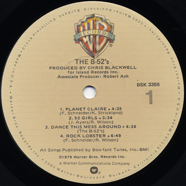 The B-52's : The B-52's (LP, Album, RP, Not)