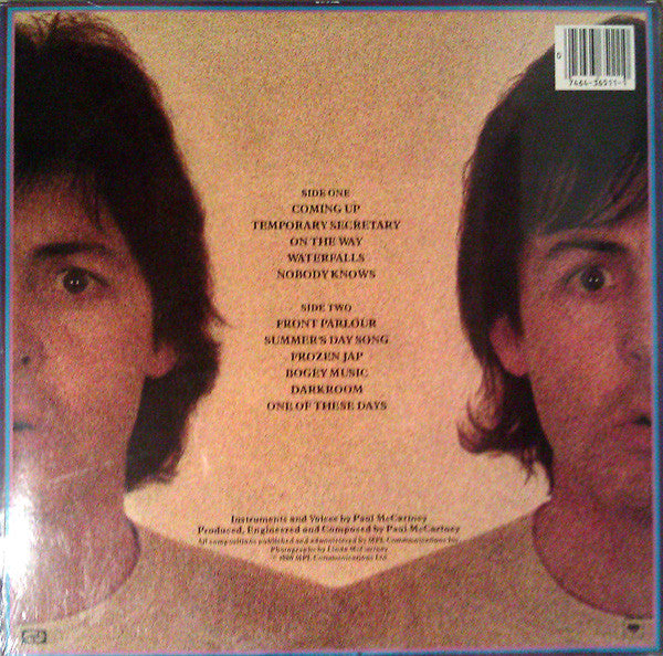 Paul McCartney : McCartney II (LP, Album, Pit + 7", S/Sided, Single, Promo)
