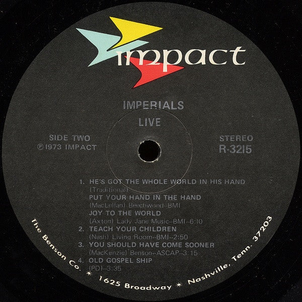 Imperials With… Solid Rock (7) : Live (2xLP, Album, Gat)