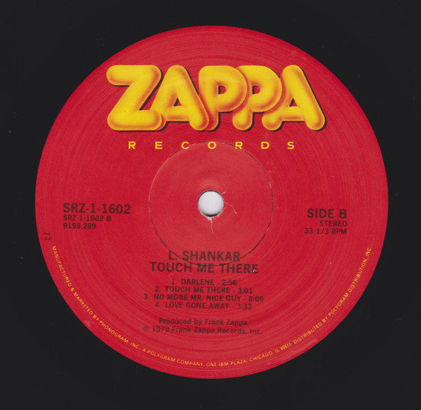 L. Shankar* : Touch Me There (LP, Album)