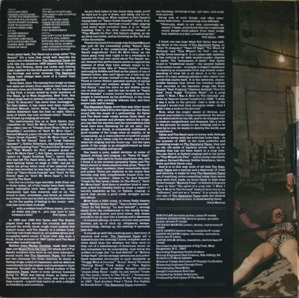 Bob Dylan & The Band : The Basement Tapes (2xLP, Album, RE, RP, Car)