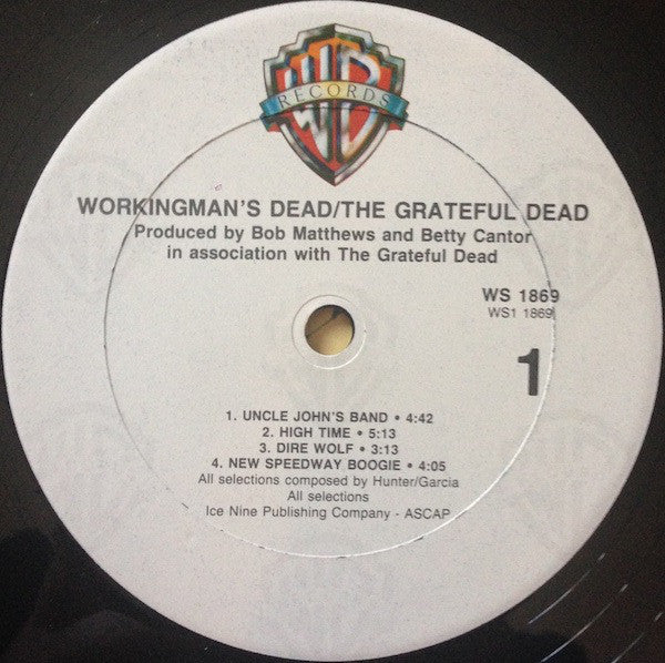 The Grateful Dead : Workingman's Dead (LP, Album, Club, RE)