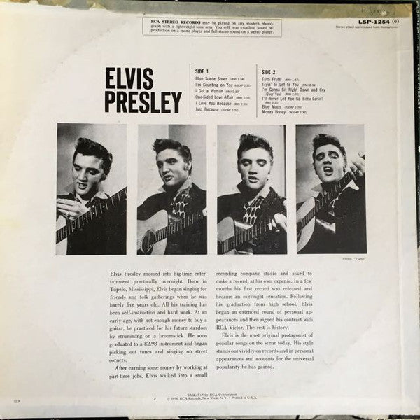 Elvis Presley : Elvis Presley (LP, Album, RE, Bla)