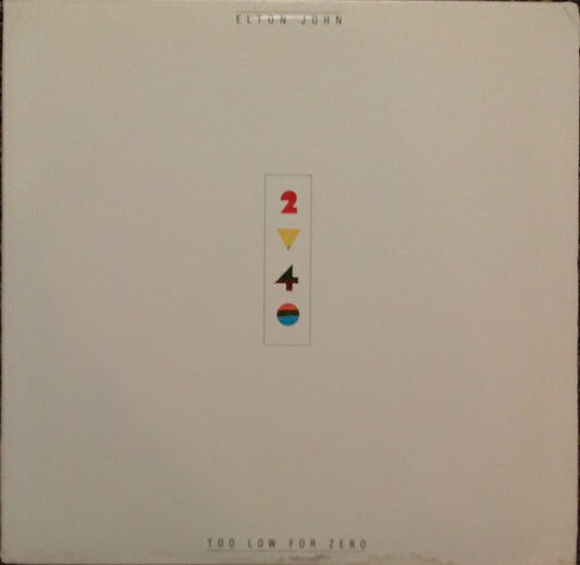 Elton John : Too Low For Zero (LP, Album, Club)