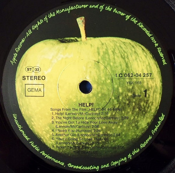The Beatles : Help! (LP, Album, RE)