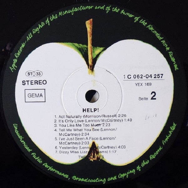 The Beatles : Help! (LP, Album, RE)