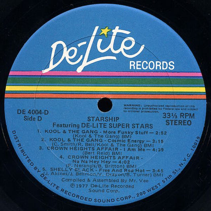 Various : Starship (The De-Lite Superstars) (2xLP, Comp)