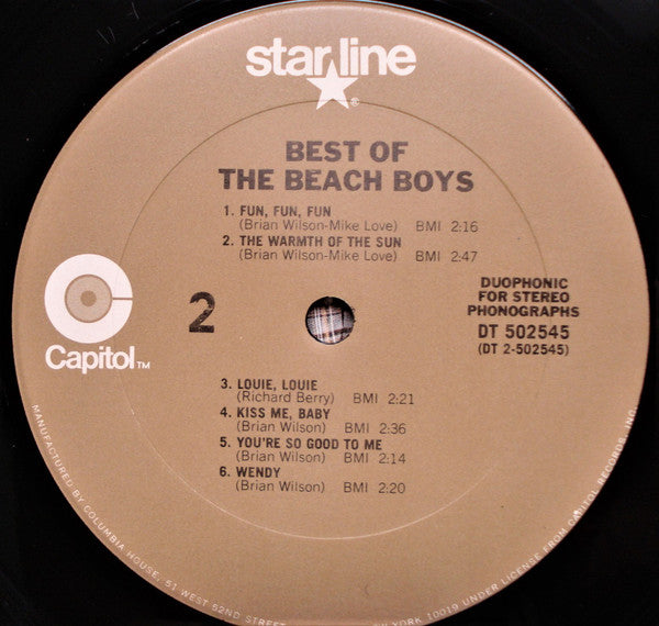 The Beach Boys : Best Of The Beach Boys (LP, Comp, Mono, Club, RE)