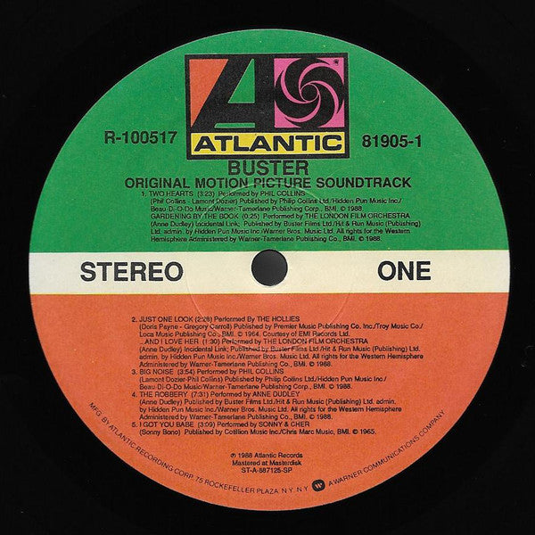 Various : Buster - Original Motion Picture Soundtrack (LP, Comp, Club, BMG)