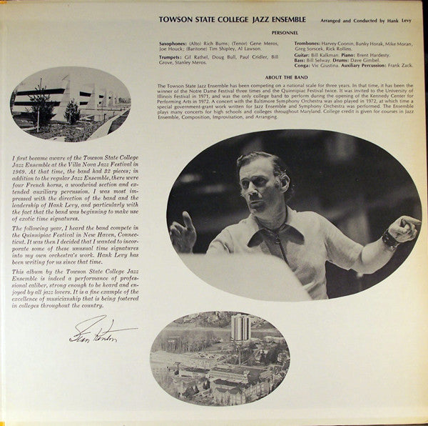 Towson State College Jazz Ensemble*, Henry J. (Hank) Levy* : Towson State College Jazz Ensemble (2xLP)