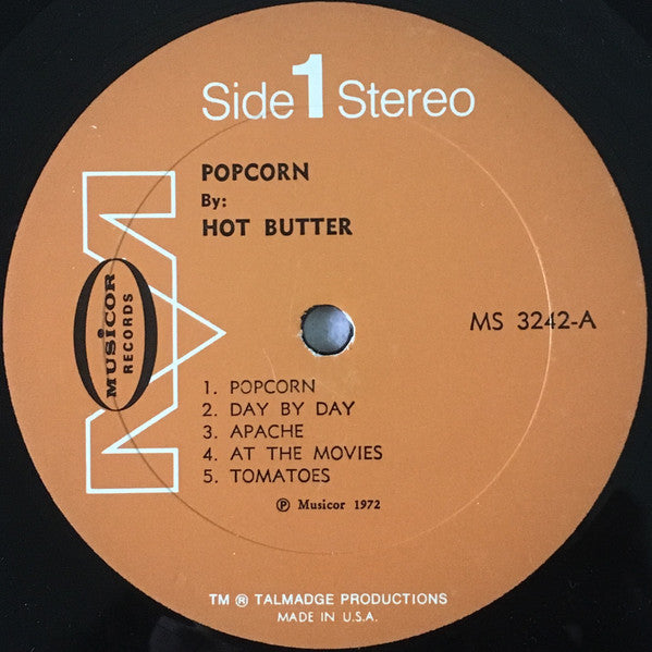 Hot Butter : Popcorn (LP, Album, Gim)